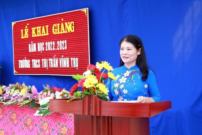 Lễ khai giảng trường THCS Vĩnh Trụ năm học 2022-2023