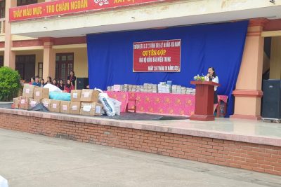 TRƯỜNG THCS TT VĨNH TRỤ CHUNG TAY ỦNG HỘ ĐỒNG BÀO VÀ CÁC BẠN