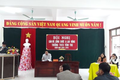 Hội nghị cán bộ, viên chức và lao động năm học 2018-2019